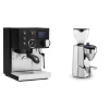 Rancilio Silvia BC PID, black + Rocket Espresso SUPER FAUSTO, chrome