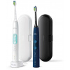 Philips Sonicare HX6851/34 elektrický zubní kartáček, sonický, 3 režimy, časovač, bílá a námořnická modrá HX6851/34