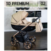 Detský kočík 3D Premium Adbor | Deluxe Baby Farba: 02 - Hnedý