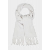 ŠÁL GANT UNISEX. FLUFFY WOOL KNIT SCARF PUTTY