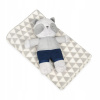 Baby Matex deka s hračkou Panda Grey