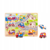 Tooky Toys vkladacie puzzle Dopravné prostriedky