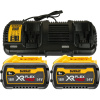 DEWALT XR FLEXVOLT Duálna nabíjačka a akumulátor, 2x 9 Ah FLEXVOLT DCB132X2-QW