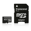 Transcend microSDHC 8GB class 10 + adapter TS8GUSDHC10