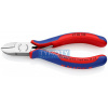 KNIPEX 77 02 130 Bočné štiepacie kliešte pre elektroniku, viaczložkové návleky, leštené 130 mm