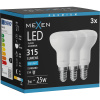 Mexen Nova 3x LED žiarovka E14, R50, 3W, Studená - 6500K, 315 lm - L103-E14-0365-01x03