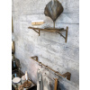 Chic Antique Bronzová antik nástenná kovová polička Simon - 32*13*11cm - Chic Antique