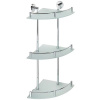 SAPHO XR606 X-Round E skl. polička roh. trojitá s hrazdou, 27 x 66 x 27 cm