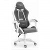 Látkové sivo-biele herné kreslo HELLS CHAIR HC-1012, HC__5907196011108
