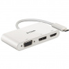 D-Link DUB-V310 dokovacia stanica a replikátor portov Kábel USB 3.2 Gen 1 (3.1 Gen 1) Type-C Biela (DUB-V310)