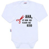 Body s potlačou New Baby Viac vlasov než ocko - Biela - 86 (12–18m)