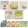 MASTERKIDZ Train Board Set 5v1 Sensory Board Motorické učenie Zmysly a emócie