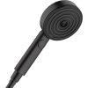 HANSGROHE Pulsify Select S ručná sprcha 3jet Relaxation EcoSmart, priemer 105 mm, matná čierna, 24111670