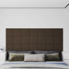 zahrada-XL Nástenné panely 12 ks hnedé 30x30 cm umelá koža 1,08 m² 343980