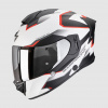 SCORPION prilba na motocykel EXO-530 AIR CLIP (matná čierna/biela/červená), XS