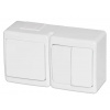 BETA Vypínač č.1 + č.5 na povrch biely IP44 D.3112WW2 PAWBOL