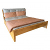 Tempo Kondela Manželská posteľ, 160x200, masívne drevo, prírodná, FLORENCIA