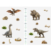 Nalepte.cz Metrové realistické dinosaury textilní prelepiteľné samolepky na stenu výška 180 cm