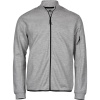 TeeJays Mikina Athletic TJ 5704, na zip COT18570461001-heather gre S Melír šedá