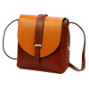 Gregorio Kožená moderní malá dámská crossbody kabelka hnědá / camel hnědá
