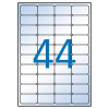 APLI Etikety, 48,5x25,4 mm, polyester, zaoblené rohy, APLI, priehľadné, 440 etikiet/bal