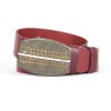 Pánsky kožený opasok RUSTY, Slovenská výroba - bordová