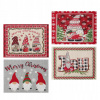 Podložka na stôl - 4ks Home Home prestieranie na stôl pre hotel (4PCS Vianočné gnome vzory Coaster Files)