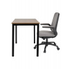 Grospol - Set: Kreslo Easy Black + Písací stôl Modern KJSTB