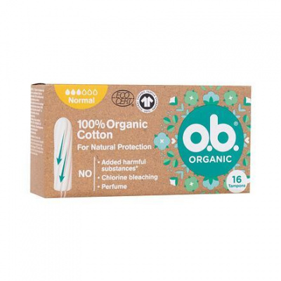 o.b. Organic Normal tampony ze 100% organické bavlny 16 ks
