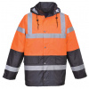 Portwest S467 HI-VIS TRAFFIC Reflexná bunda 5XL, Fluorescenčno oranžová-Námornícka modrá