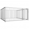 vidaXL Vonkajšia voliéra pre psy 200x200x100 cm - Srieborná - 186297-120254