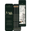 Faber-Castell Castell 9000 Jumbo - sada grafitových ceruziek - 5 ks - plechová krabička