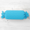 Biante Vankúš valec bonbon Sandra SA-135 Biele bodky na modrom 15x60 cm
