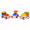 Bigjigs Toys farebná mašinka na naťahovanie 1 ks