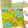 Ikonka Drevená spoločenská hra Magnetické bludisko pre cestovateľskú farmu pre 2 hráčov