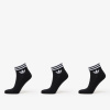 adidas 3-Stripes Ankle Socks 3-Pack Black L L