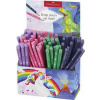 Grafitové tužky a jumbo tužky Faber-Castell Unicorn & Dinosaurus stojánek, 120 ks
