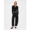 GAP Nohavice Mid Rise Twill Barrel Čierna 10