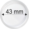 Plastové kapsule na mince o priemere 43 mm - 10 ks