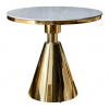 Tempo Kondela Jedálenský stôl, zlatá/biely mramor, GREIS TYP 1