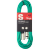 Stagg SMC6 CGR, mikrofonní kabel XLR/XLR, 6m, zelený