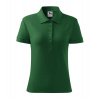MALFINI COTTON 213 / Dámska polokošeľa - fľaškovo zelená XL