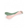 Turistický príbor Light My Fire Spork BIO little 2-pack - green/pink