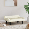 vidaXL Pelech pre psa krémový 70x40x24 cm zamat - Krémová - 152235-35426