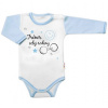 Body dlhý rukáv s vtipným textom Baby Nellys, Trenér celej rodiny 68 (3-6m)