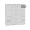 Úschovná skriňa s USB zásuvkami WSSv 20 color_body: RAL 7035, svetlošedá, color_door: RAL 7035, svetlošedá