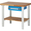 Dielenský stôl, stavebnicový systém ,1 zásuvka, 1 odkladacia polica, hĺbka 700 mm EUROKRAFTpro