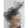 Fascinator čelenka čierna hlava nová (Fascinator čelenka čierna hlava nová)