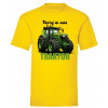Dôveruj mi – mám traktor - Žltá , Pánske , XXL