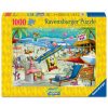 Erwachsenenpuzzle 1000 Teile - SpongeBob Schwammkopf - Beach Fun at the Goo Lagoon (Hra)